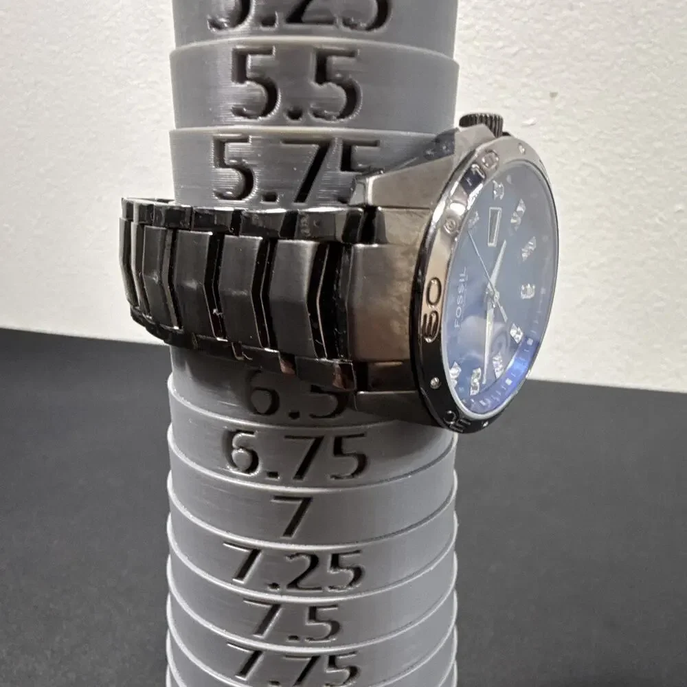 Fossil Blue Men’s Wristwatch AM-4117 New Battery! Runs excellent!